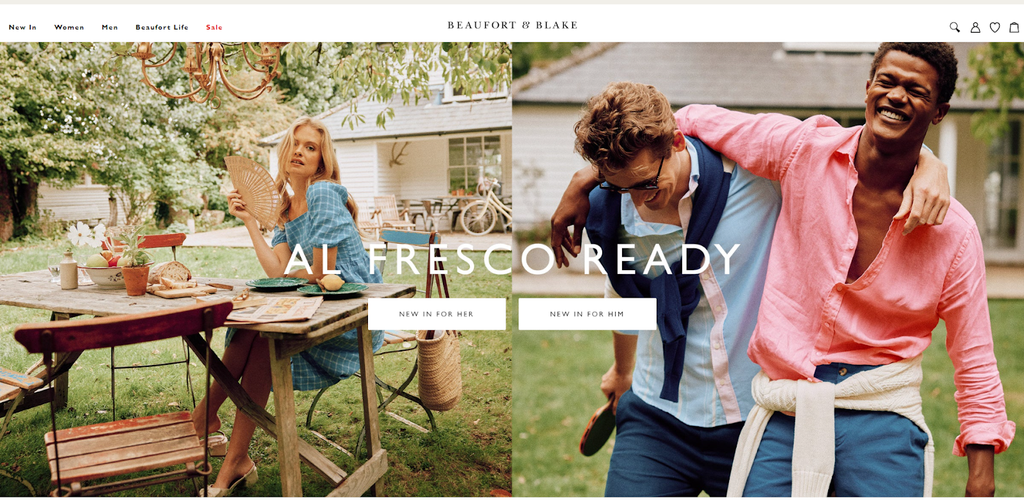 Casual: Beaufort & Blake homepage