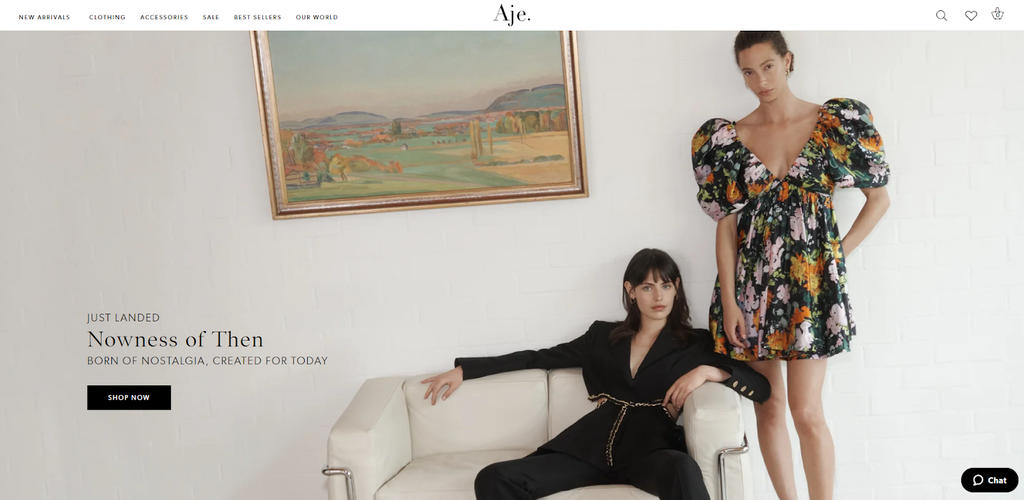 Luxury: Aje homepage