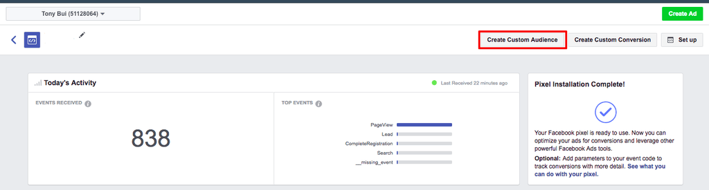 create facebook custom audience