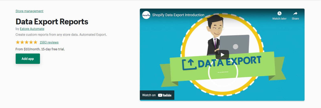 Data Export Report app