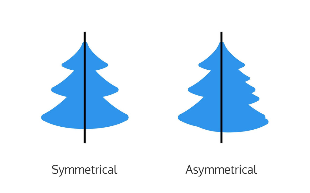 Symmetrical and asymmetrical designs