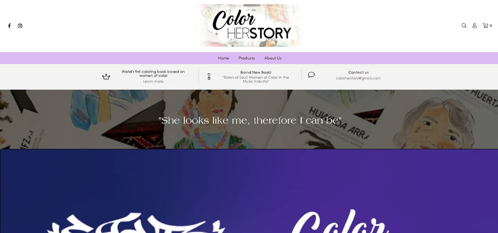 Color her story store example