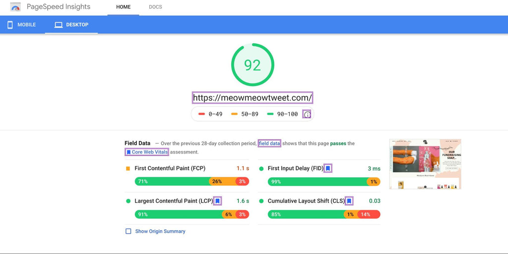 store speed