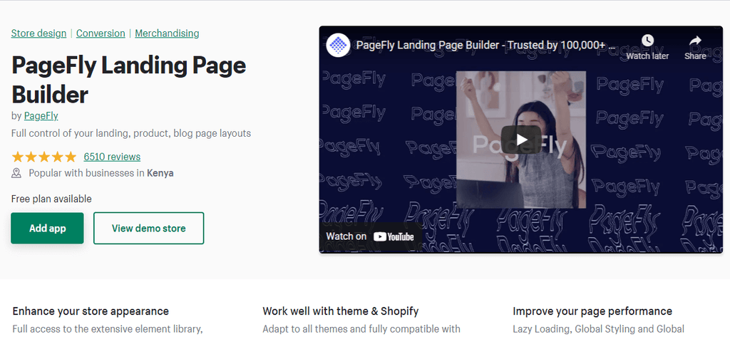 PageFly app builder