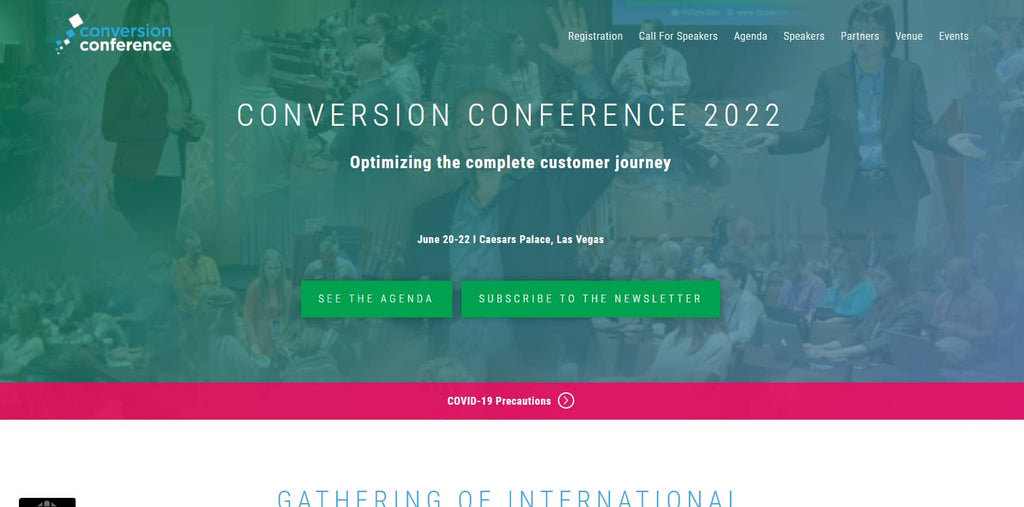 Conversion Conference event page