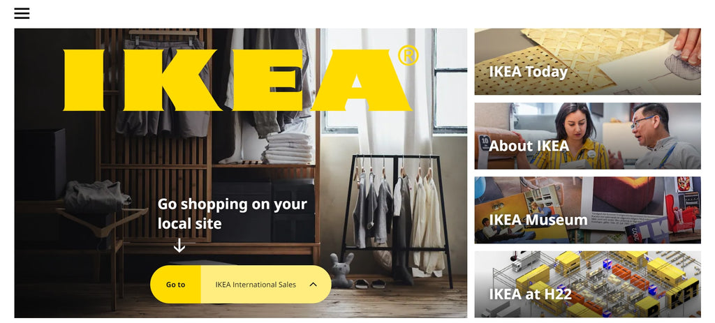 IKEA splash page