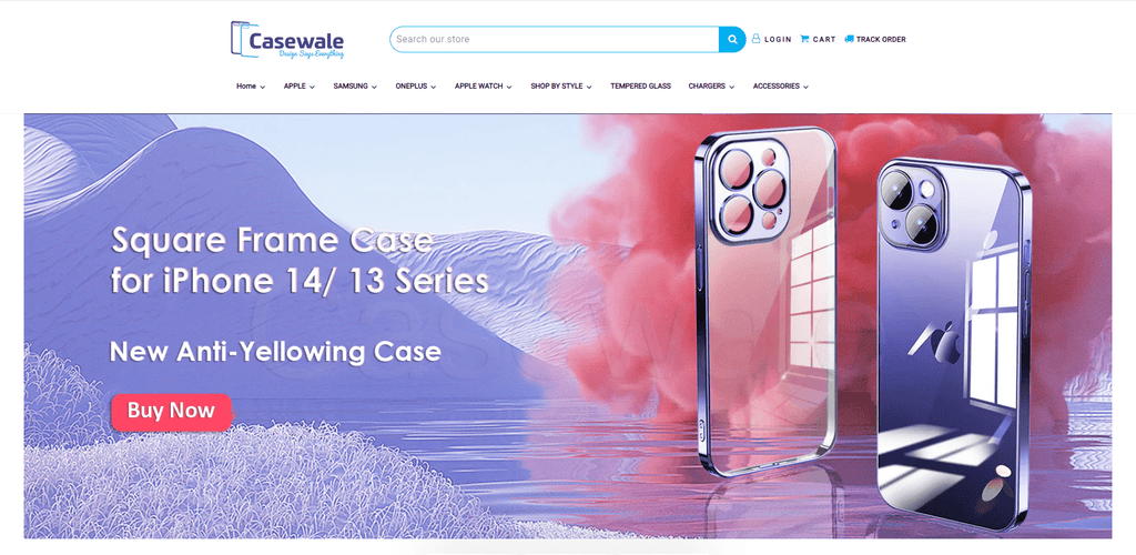Casewale homepage