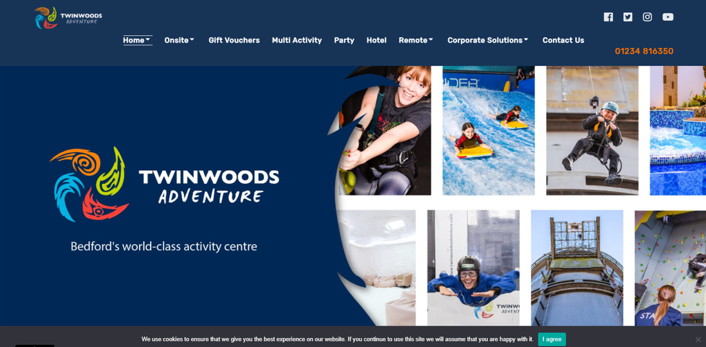 Twinwoods Adventure's landing page