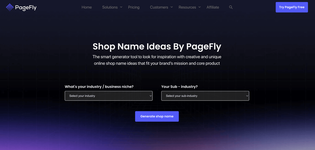 Shop Name Ideas by PageFly