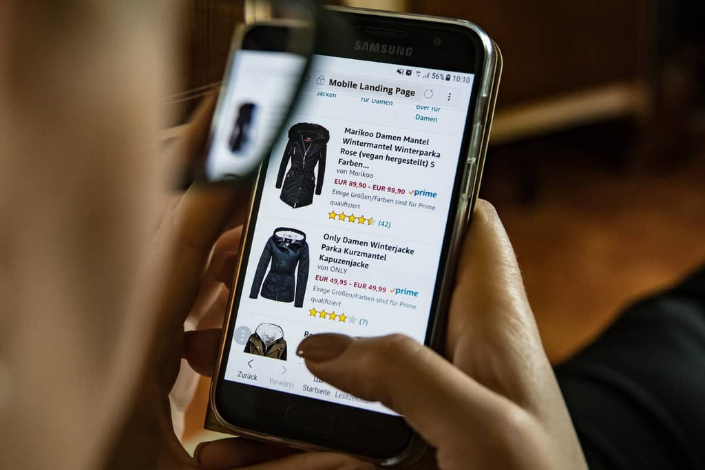 Online shopping on mobile