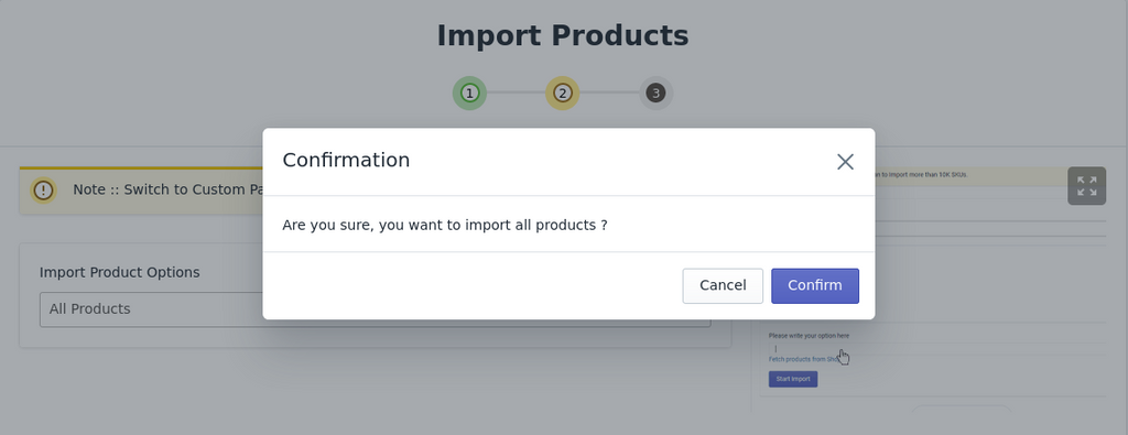 Import all products