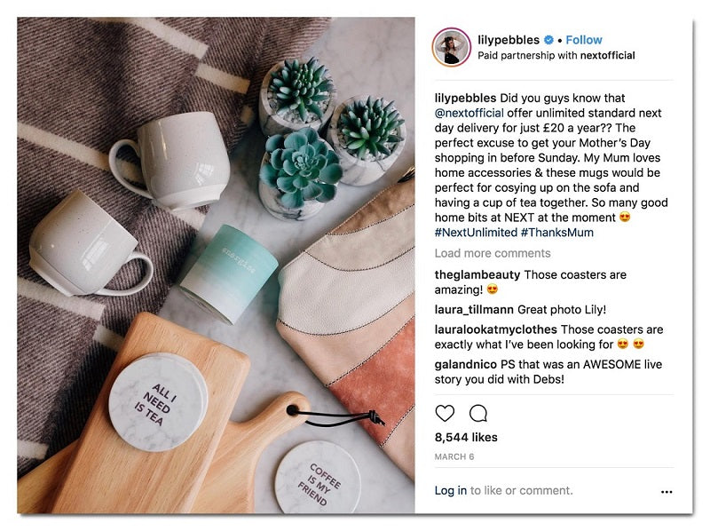 Influencer marketing campaign for mother's day