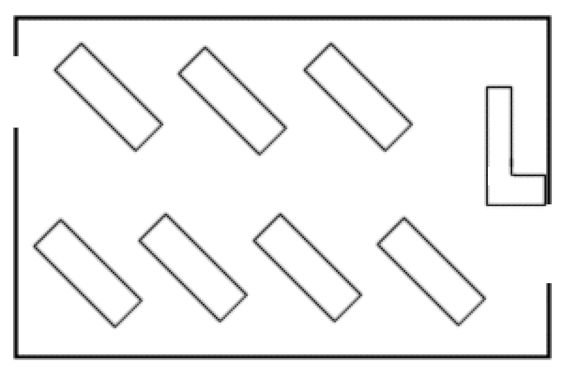 diagonal layout