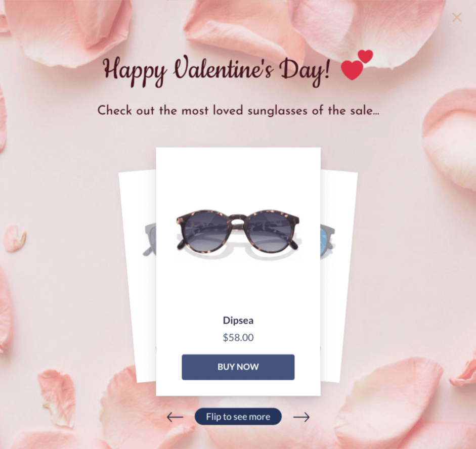 valentine product promotion