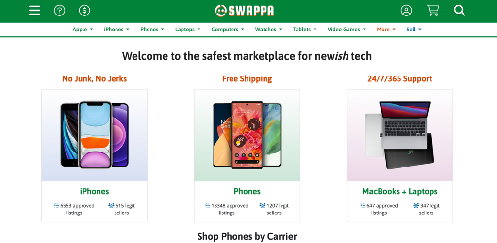 Swappa is an online marketplace