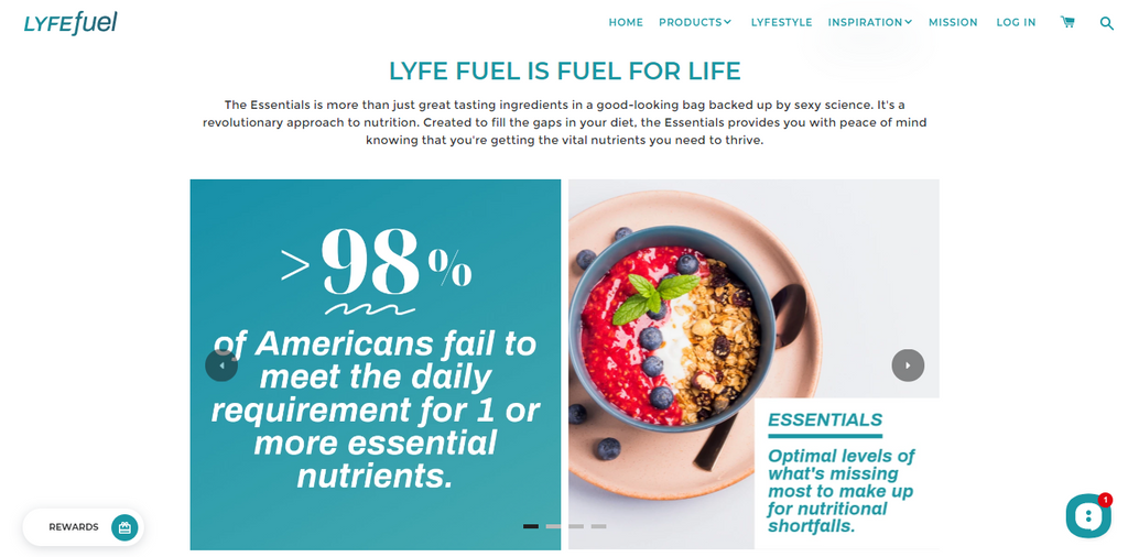 LyfeFuel Shopify Store