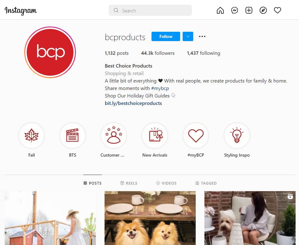 BCP's Instagram