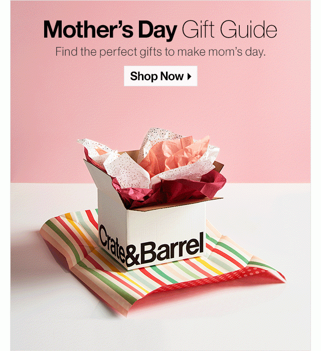 mother's day email campaign of Crate & Barrel