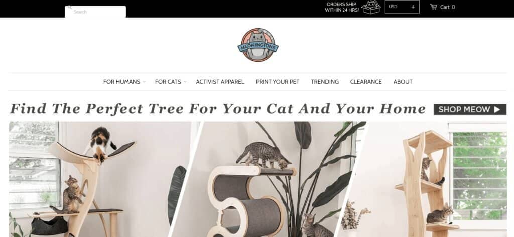 Meowingtons Website