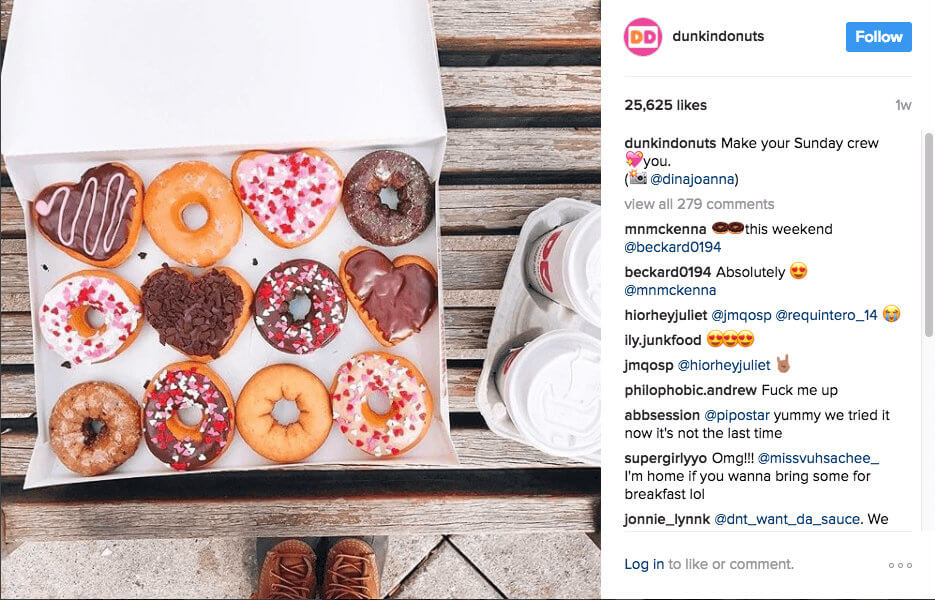 Dunkin Donuts' User-Generated Content