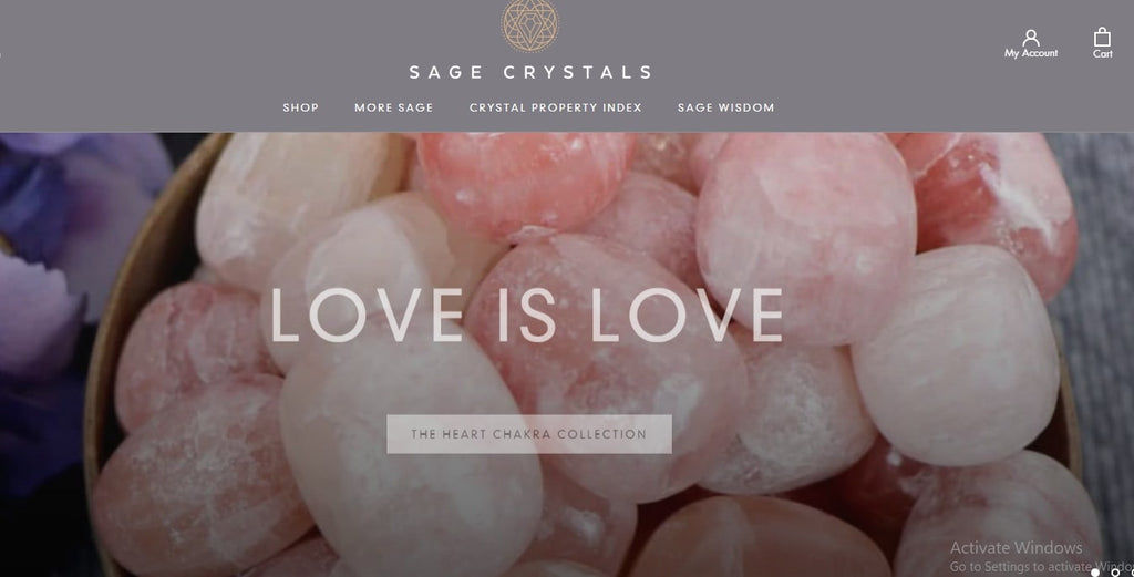 Sage Crystals homepage