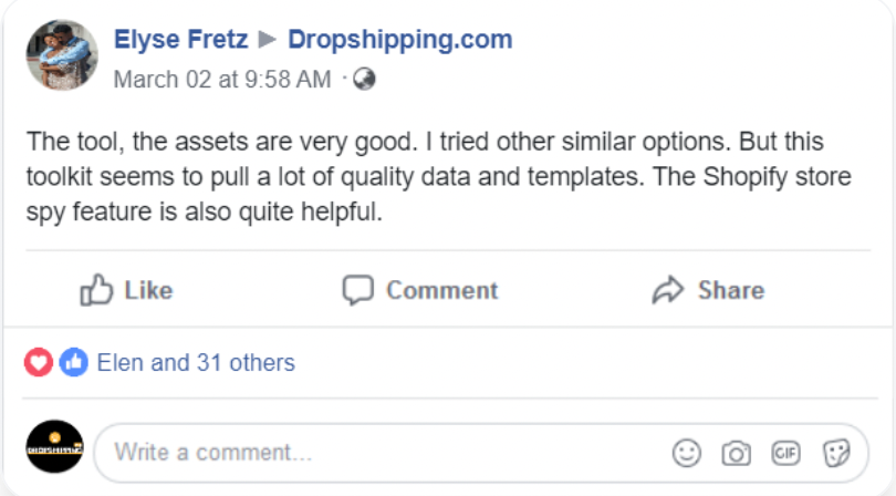 Dropshipping.com's reviews