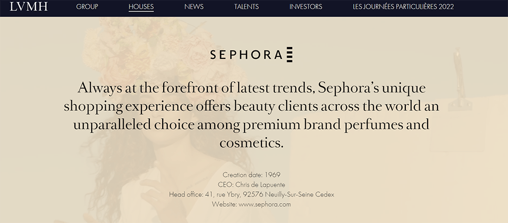 Different Cosmetic brand name