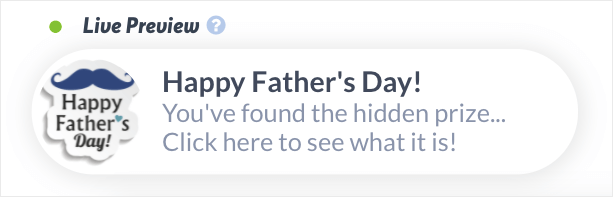 Father's day hidden prize