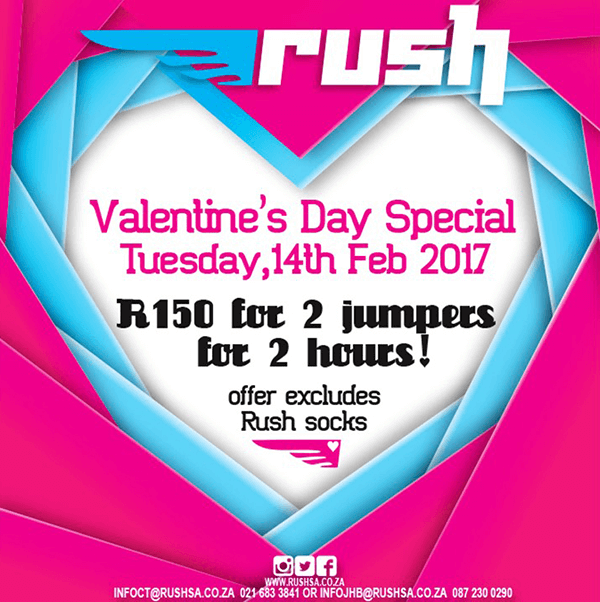 Rush's trampoline Valentine offer
