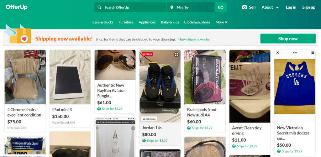 OfferUp is another user-to-user or C2C mobile-first marketplace