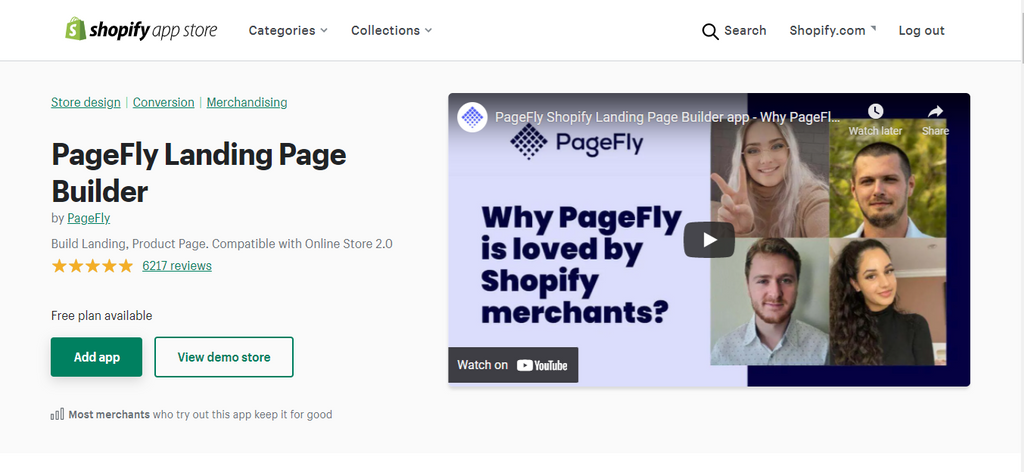 PageFly landing page builder