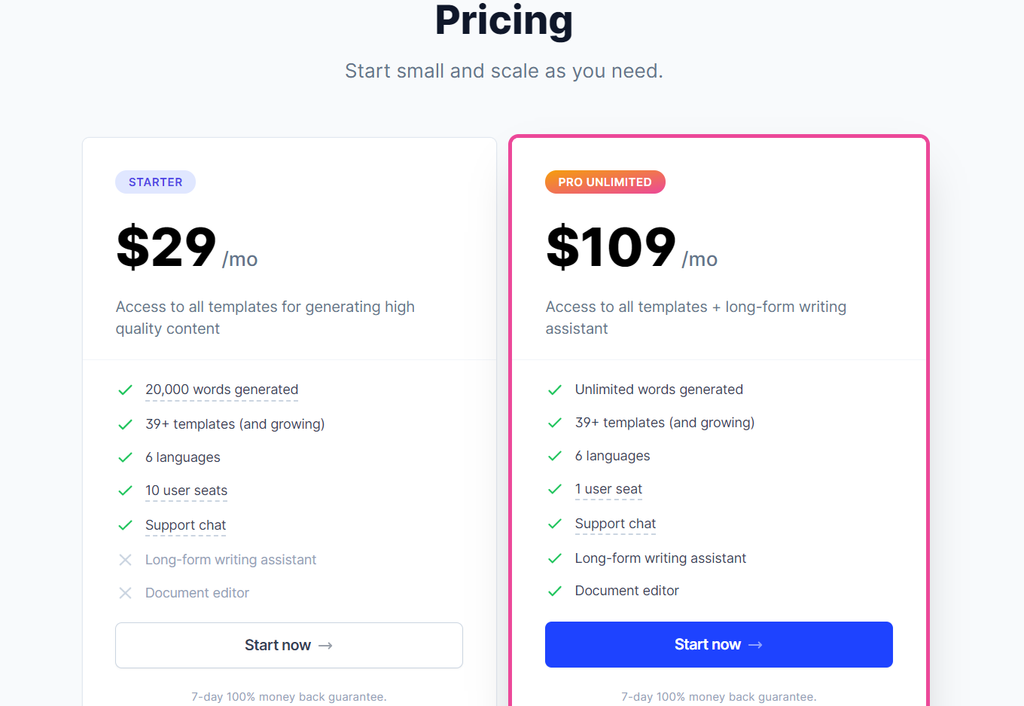 Conversion.ai pricing