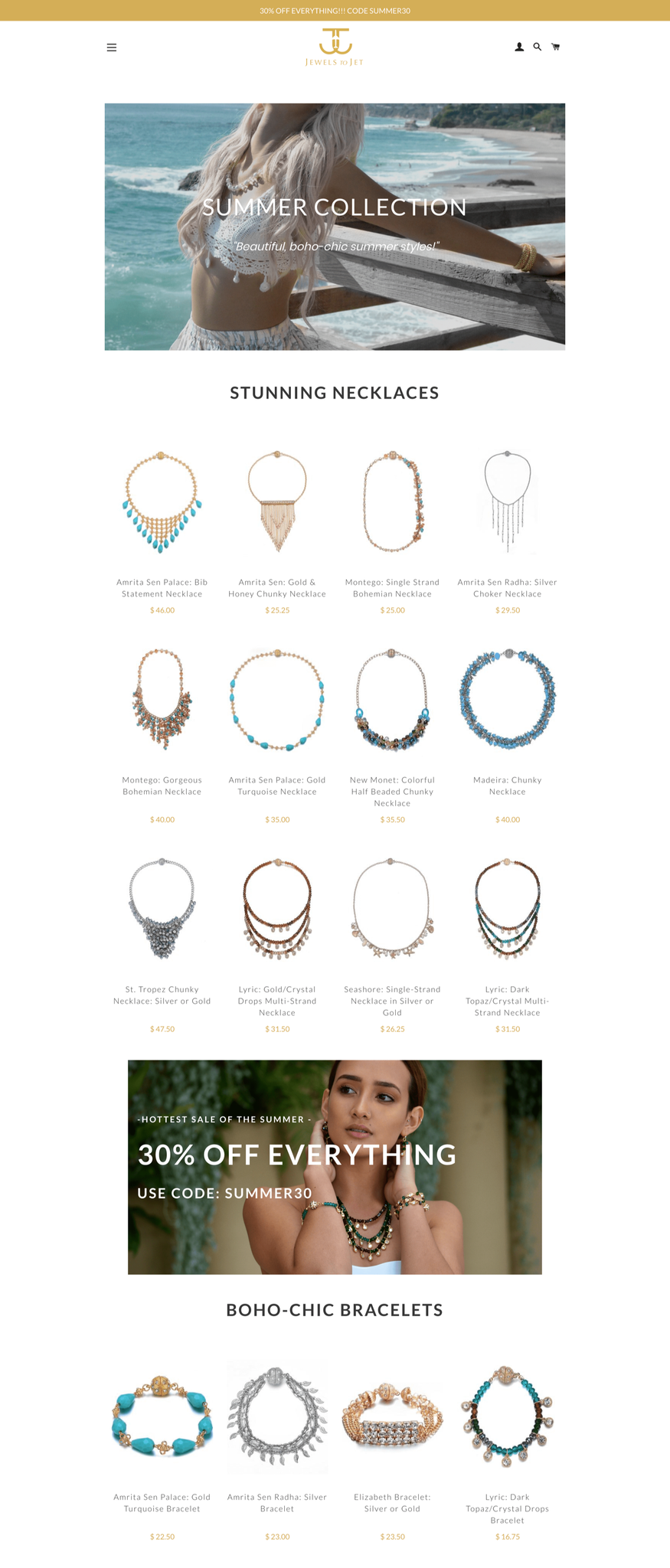 jewelstojet collection page