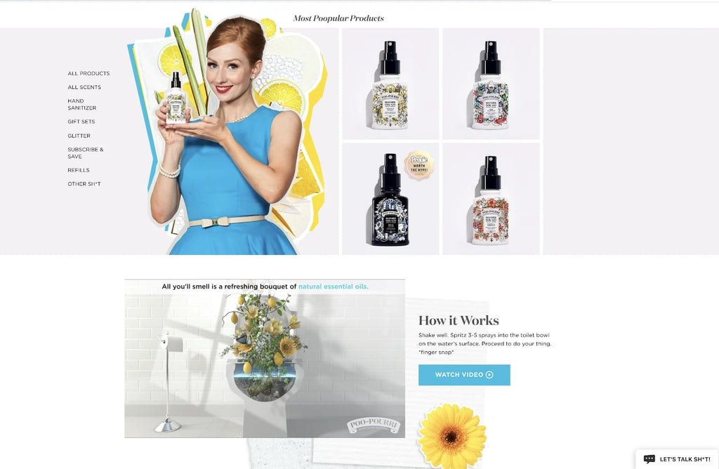Shopify Landing Page from PooPourri