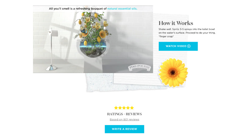 Product Page Design Poopouri