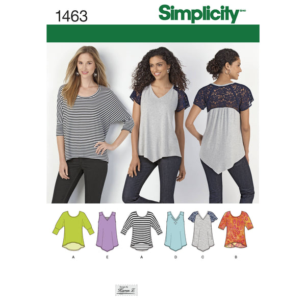 Simplicity Women's Learn To Sew Crop Tops Sewing Pattern, 8549, A