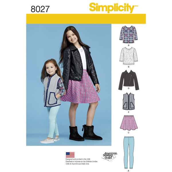 Simplicity Pattern 8807 Child and Girls Sportswear – Lullabee Fabrics