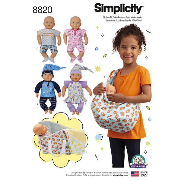 Simplicity Baby Accessories Playmat Nappy Bag Organiser Bib Sewing