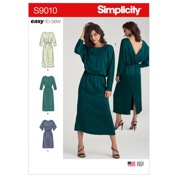 Simplicity Sewing Pattern S9011 Misses' Knit Pullover Dresses – Lullabee  Fabrics