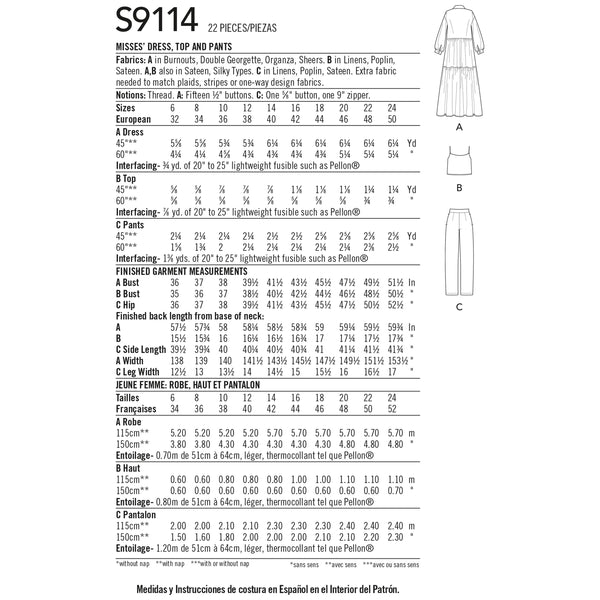 S9376, Simplicity Sewing Pattern Misses' Pull-on Trousers