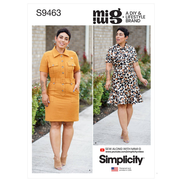 Simplicity Pattern S8830 Mimi G Misses'/Miss Petite Shirt Dress – Lullabee  Fabrics