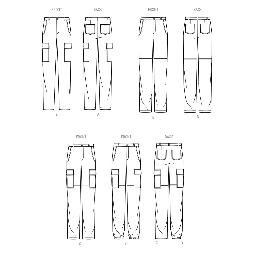 Simplicity Mens Cargo Pants Sewing Pattern S9693 – Lullabee Fabrics