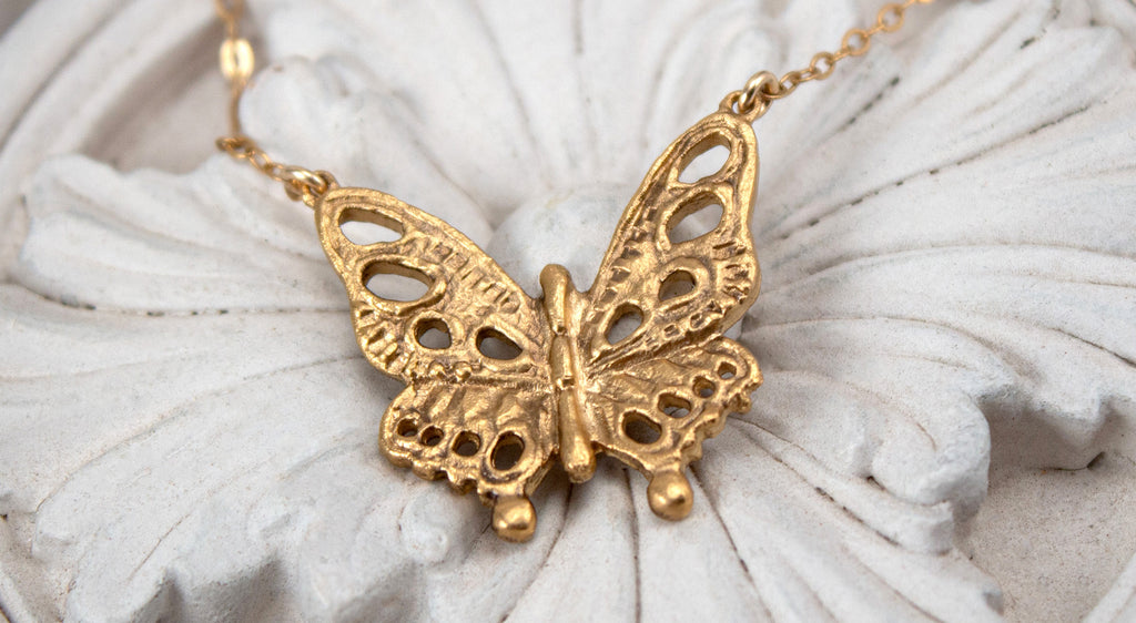 Vermeil Butterfly Necklace