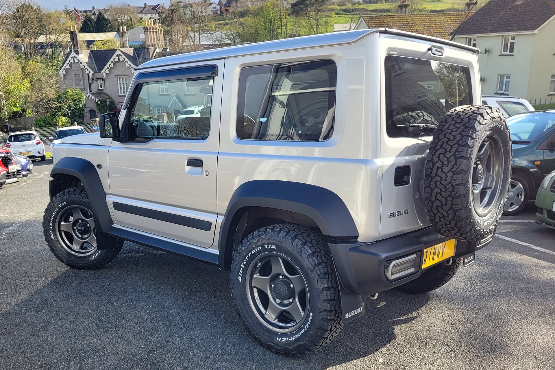 Suzuki Jimny (2018+) with BRADLEY V wheels, BF Goodrich KO2 All Terrain tyres and standard suspension Street Track Life JimnyStyle