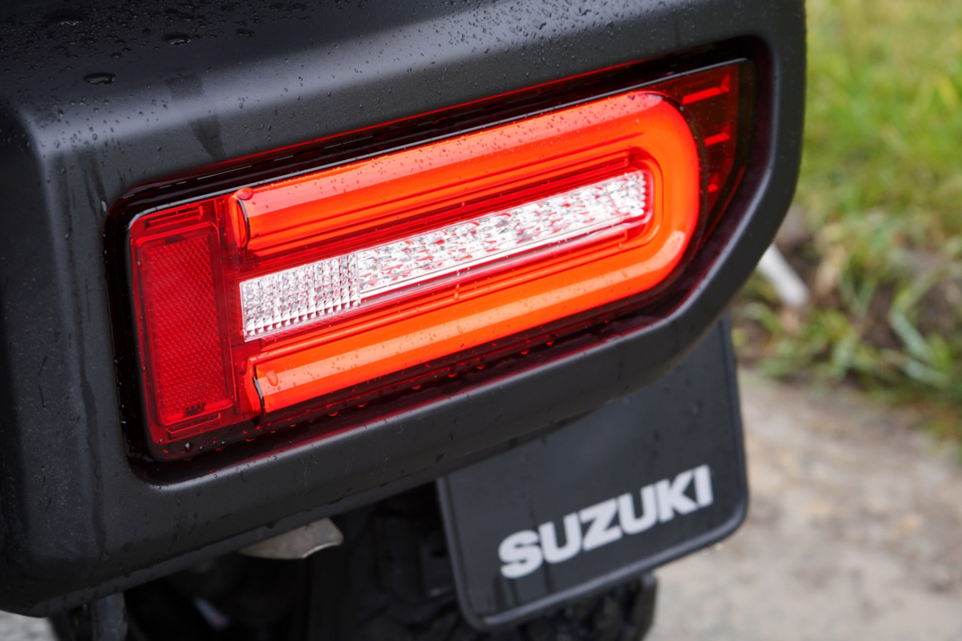 Black Suzuki Jimny with JimnyStyle LED Tail Lights fitted by Street Track Life JimnyStyle