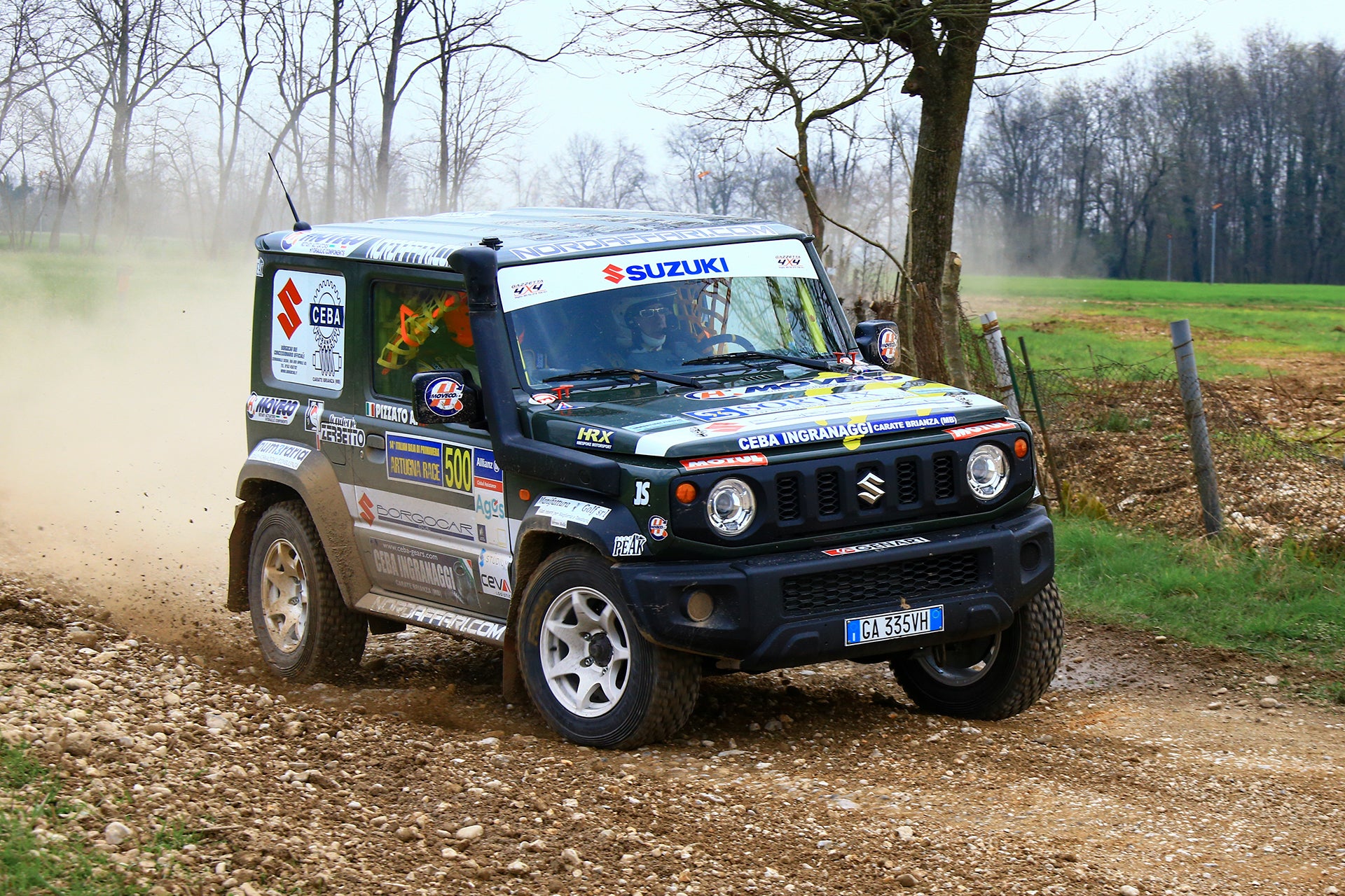 HIGH PEAK J-02 Wheels on Suzuki Jimny Team Gazzetta Rally - Street Track Life JimnyStyle