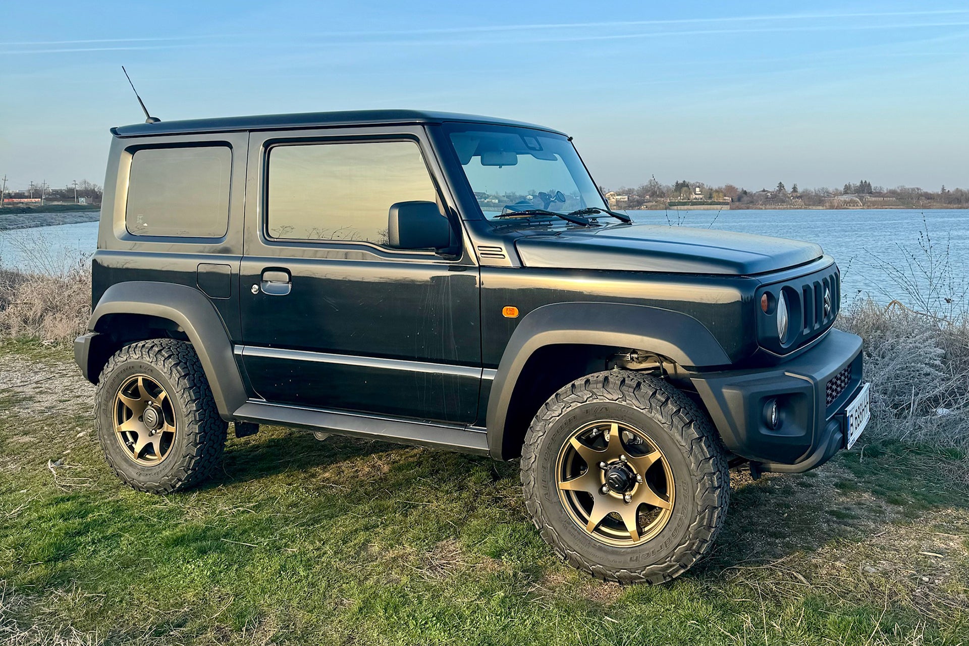 Suzuki Jimny with High Peak J-02 wheels supplied by street track life Jimnystyle