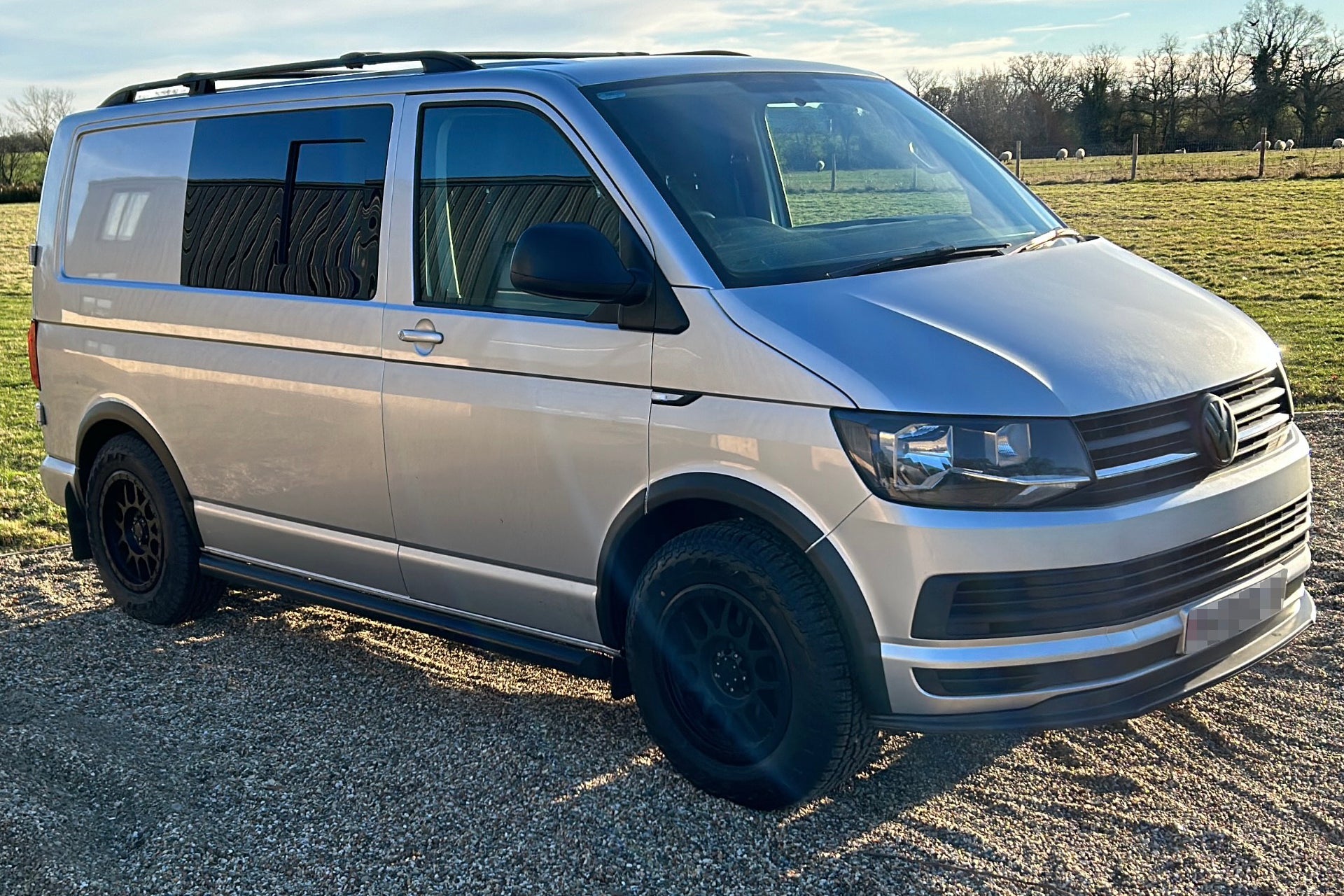 VW Transporter T6.1 with Tomahawk Kato wheels and Falken Wildpeak AT3WA tyres.