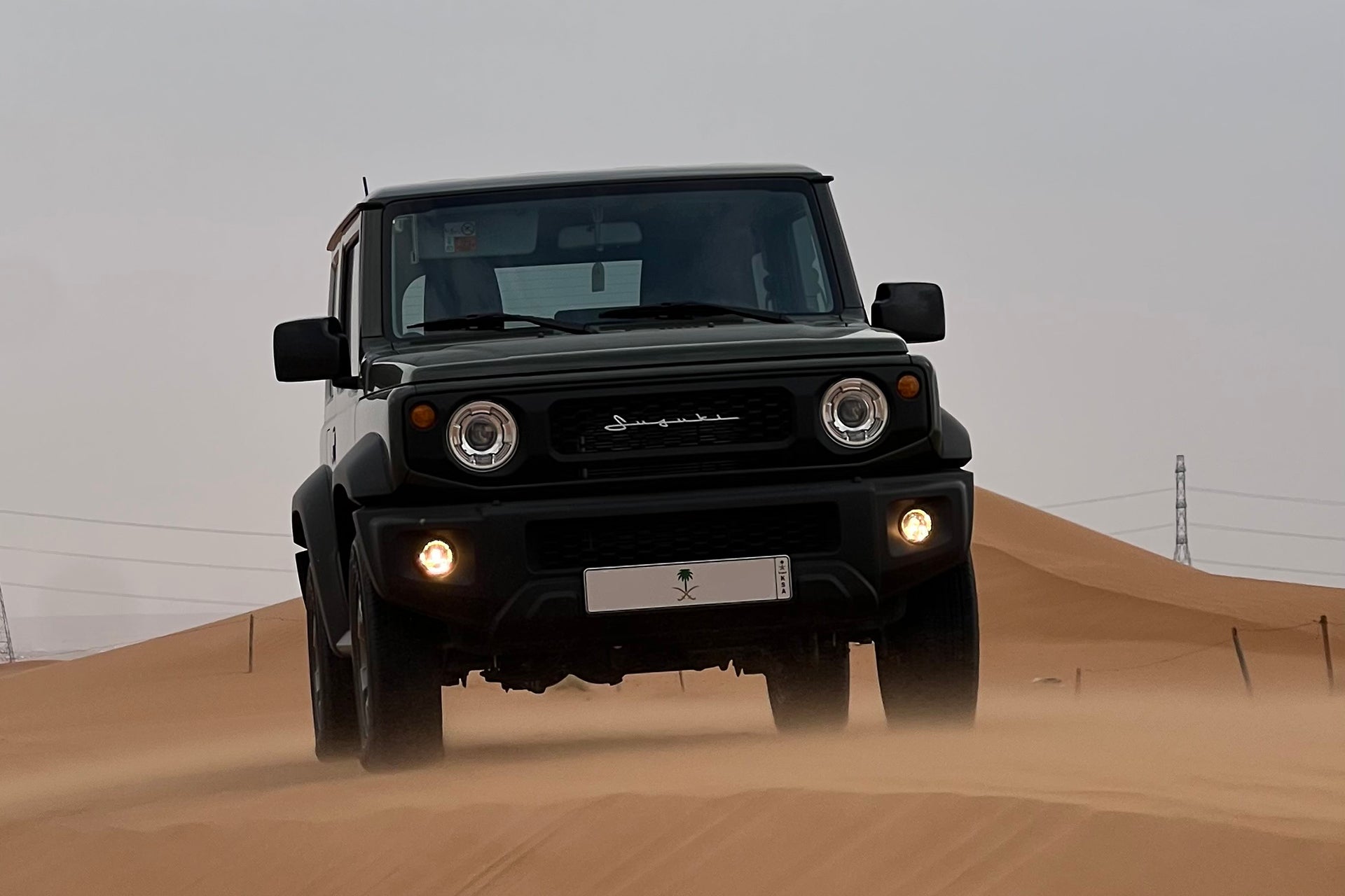 Suzuki Jimny with JimnyStyle Retro Grille and Suzuki Vintage Grille Badge Street Track Life