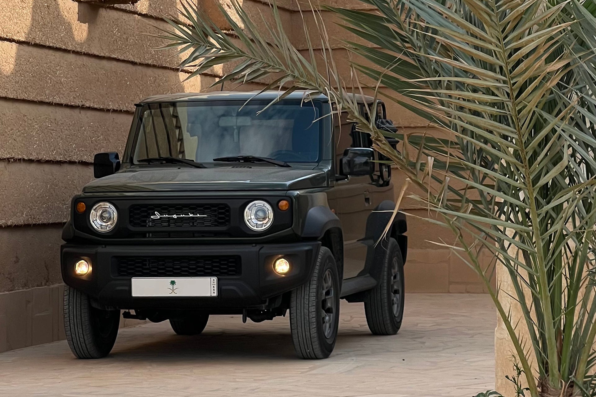 Suzuki Jimny with JimnyStyle Retro Grille and Suzuki Vintage Grille Badge Street Track Life